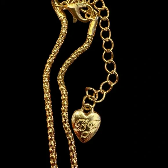 Pink and Gold Floral Pendant Necklace / broach - Picture 5 of 5